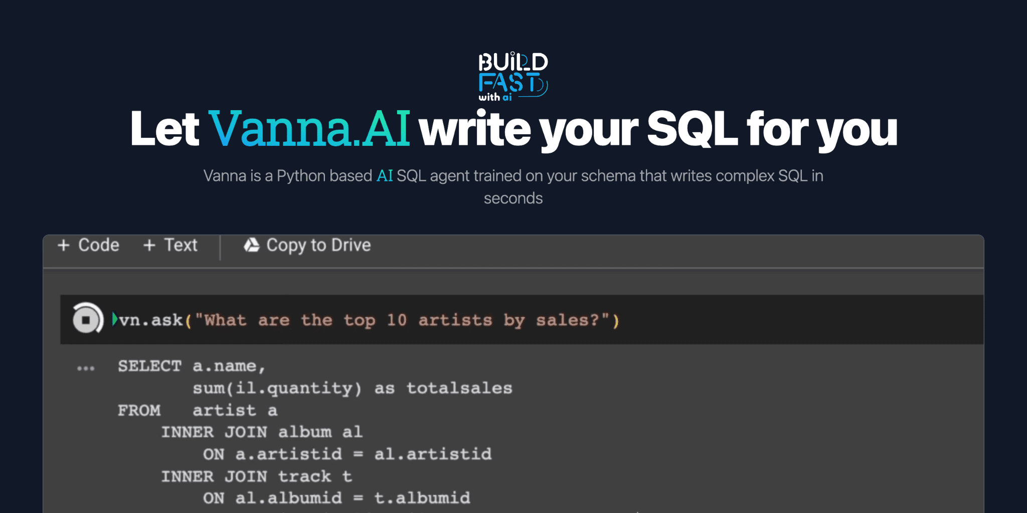 Vanna.AI: Turning Words into SQL Magic for Effortless Data Analysis