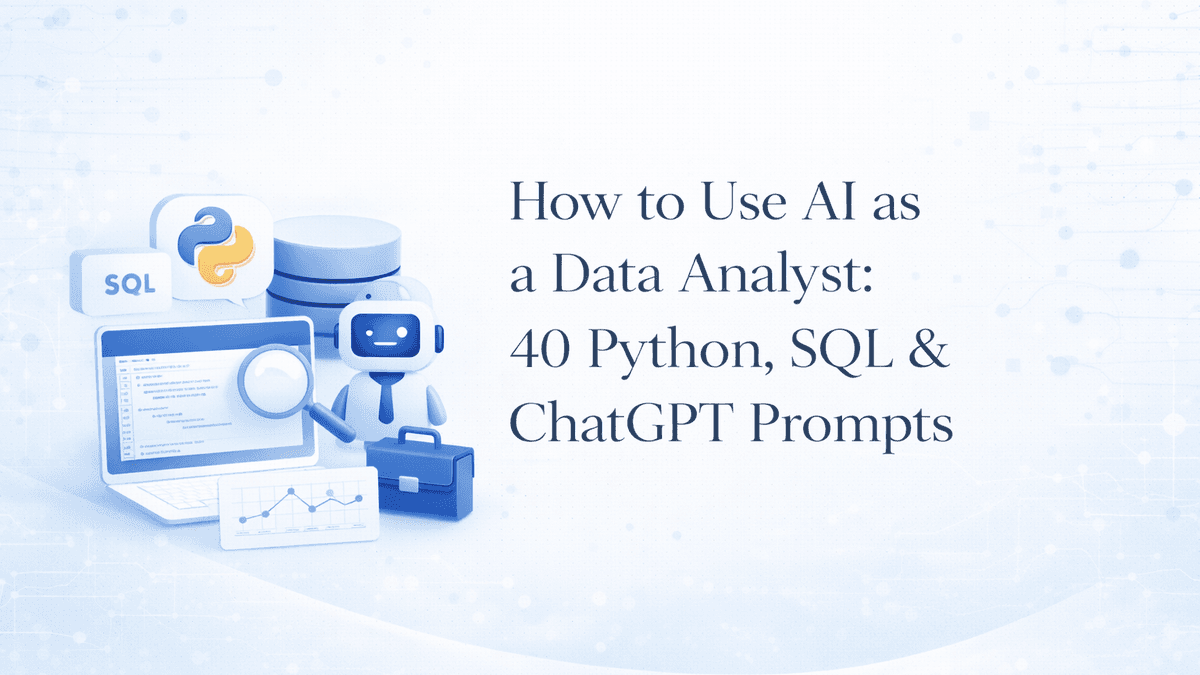 How to Use AI as a Data Analyst: 40 Python, SQL & ChatGPT Prompts