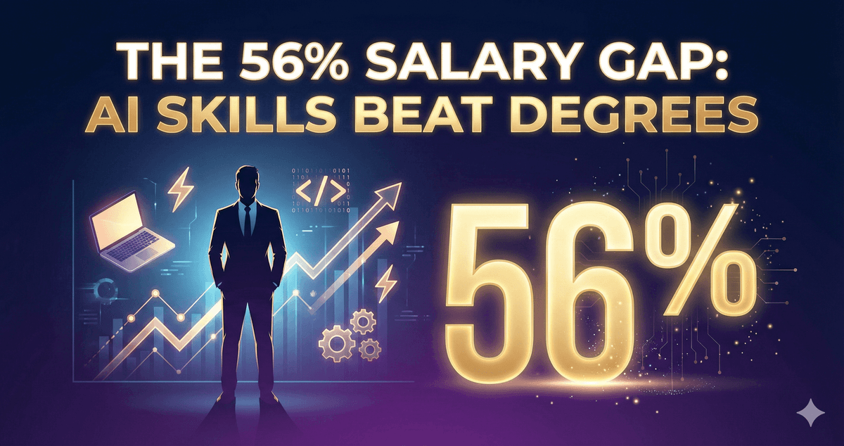 56% Salary Gap: AI Skills vs Degrees in 2025 (India Guide)