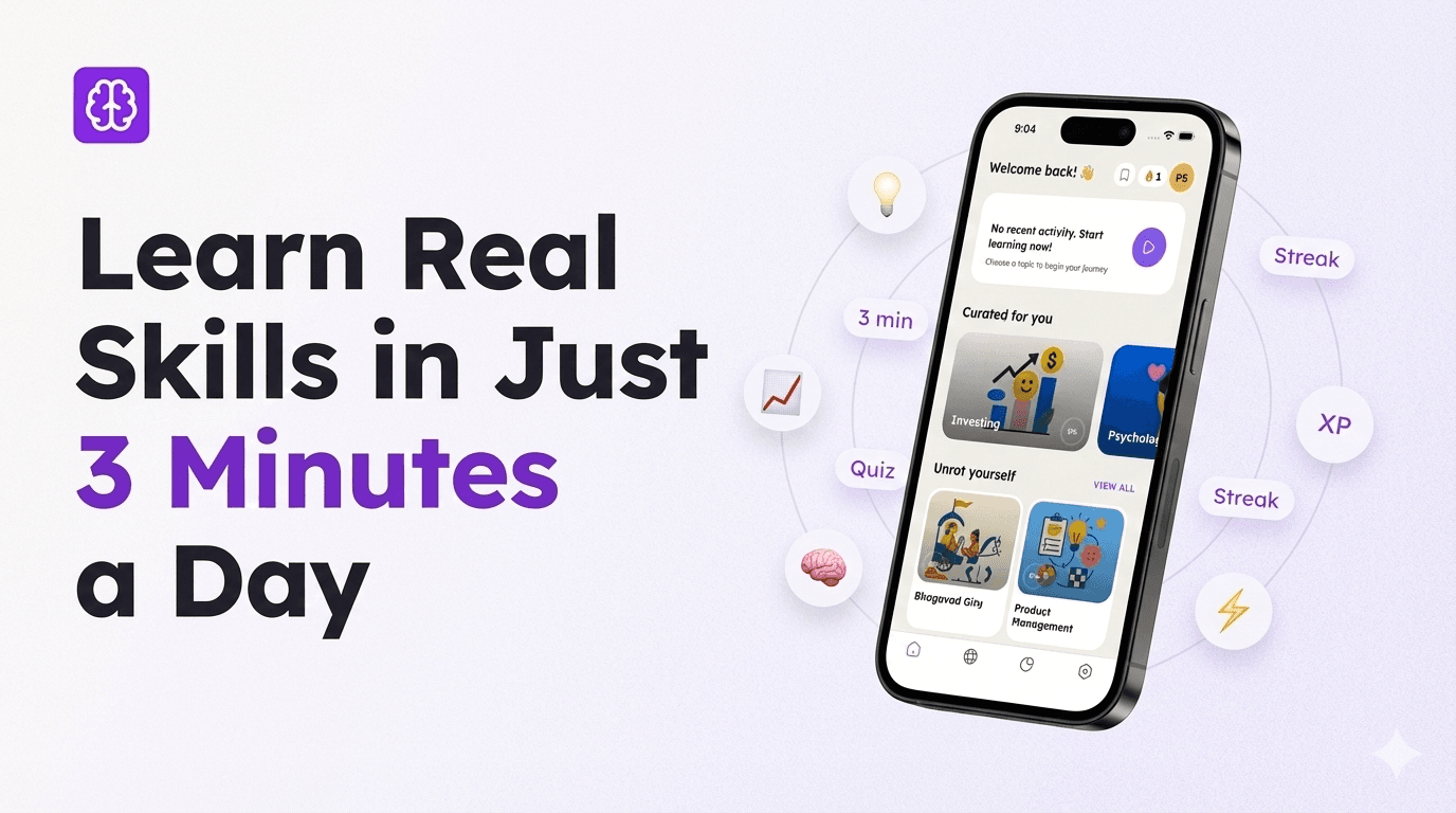 Unrot: Learn Real Skills in Just 3 Minutes a Day - Build Fast with AI