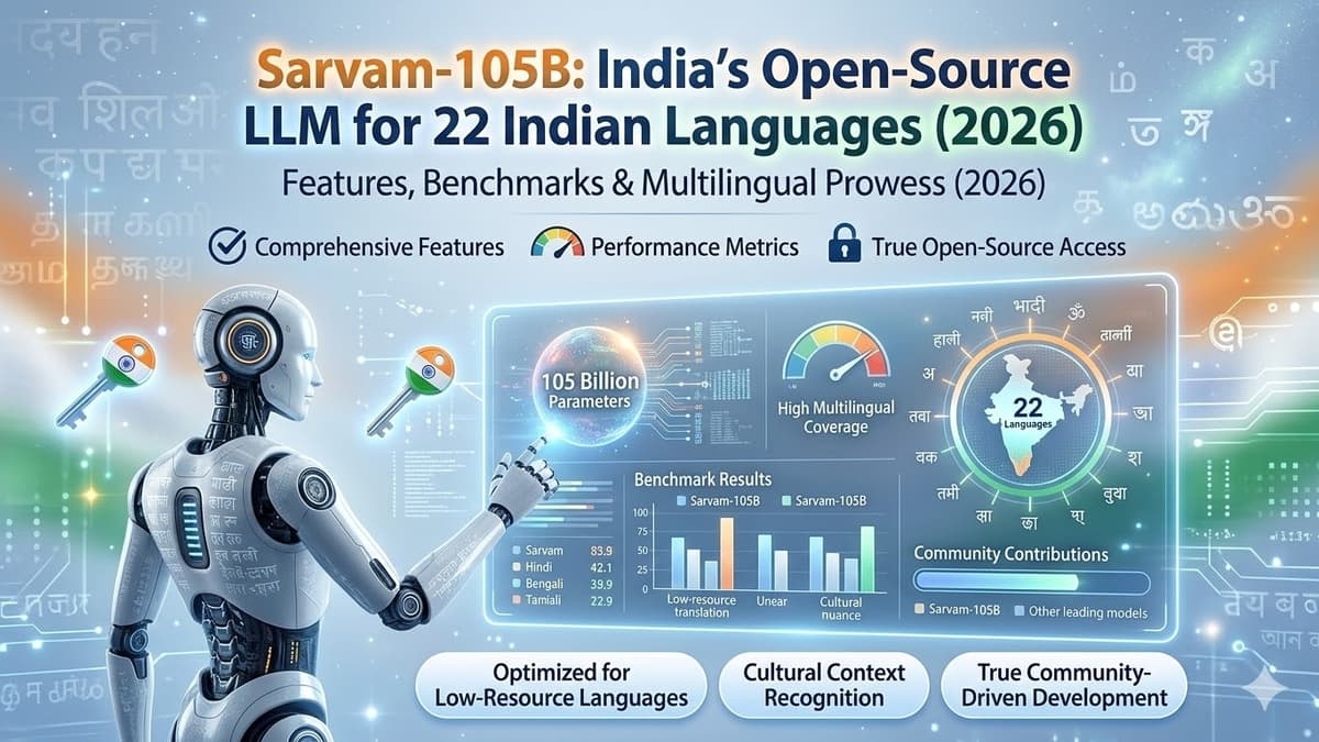 Sarvam-105B: India's Open-Source LLM for 22 Indian Languages (2026)